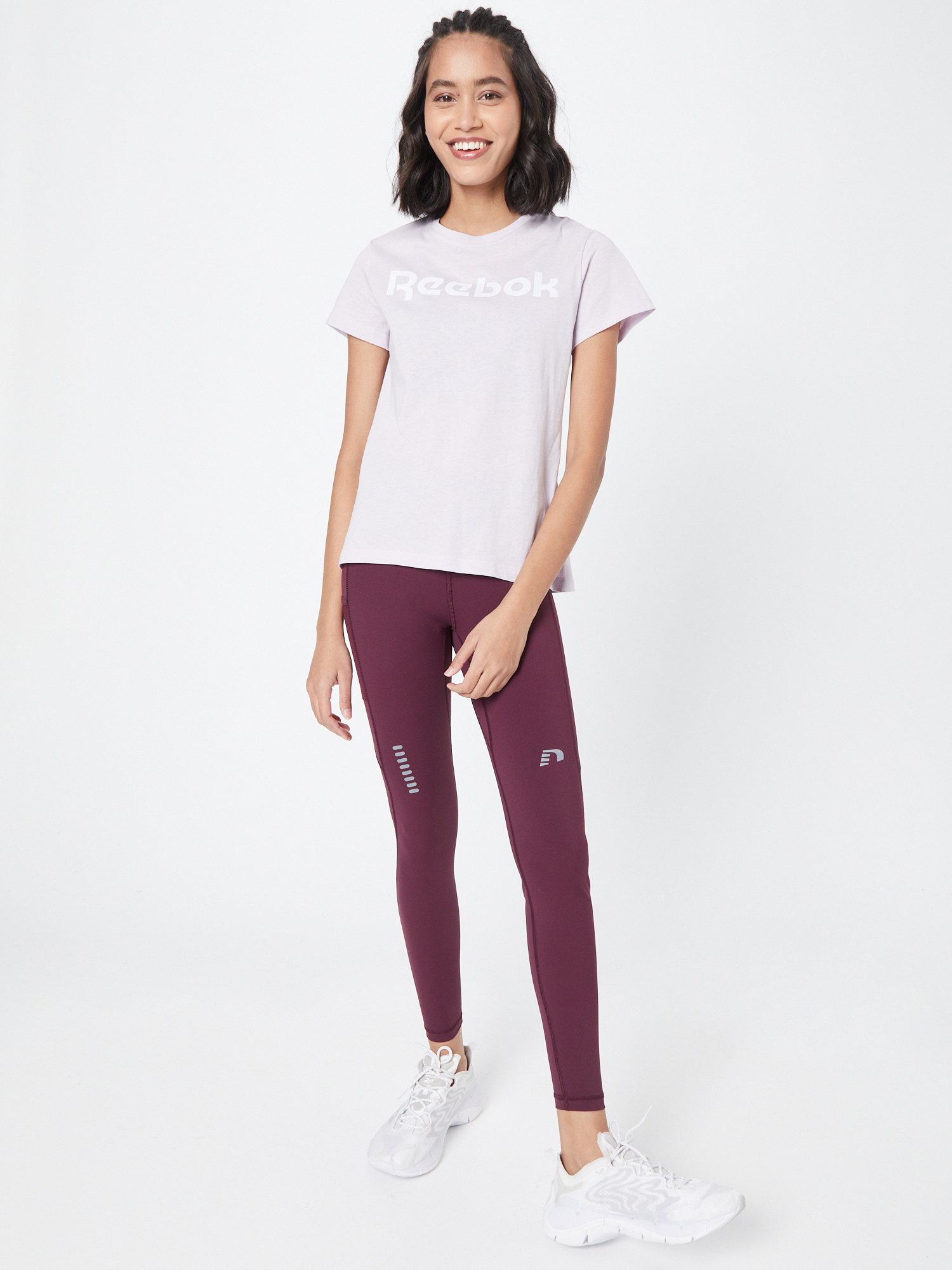 T-shirt fonctionnel Reebok Sport en Violet Pastel 