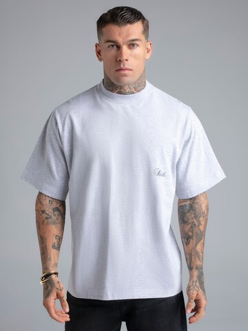 SikSilk Shirt in Grijs: voorkant