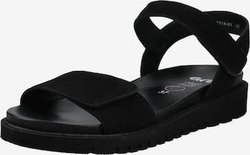 Sandales ARA en noir : devant