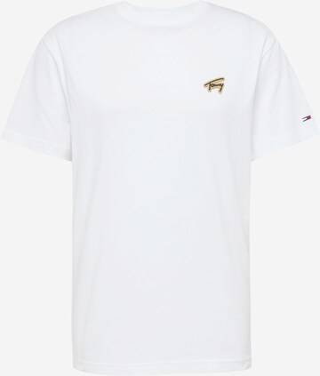 T-Shirt Tommy Jeans en blanc : devant