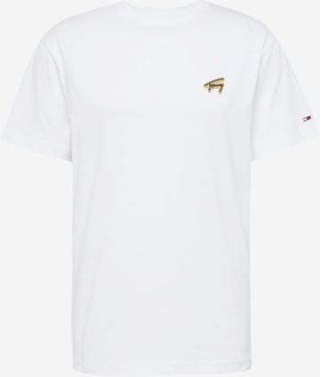 T-Shirt Tommy Jeans en blanc : devant