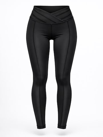 Empire Embodied Skinny Leggings 'Hera'‌‌‌‌‌‌‌‌‌‌ in Schwarz: Vorderseite