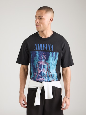 GAP Majica 'NIRVANA' | črna barva: sprednja stran