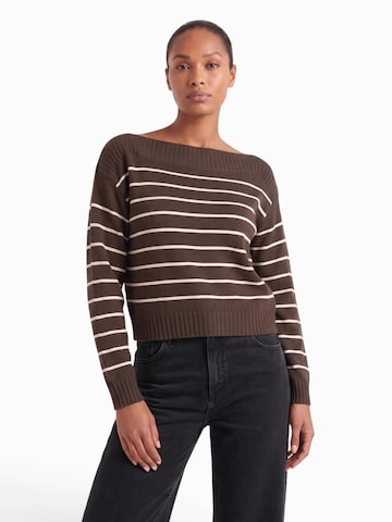 Pull-over 'ONLKATIA' ONLY en marron : devant