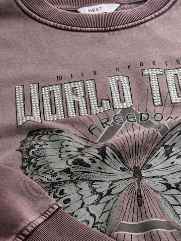 Next Sweatshirt i brun