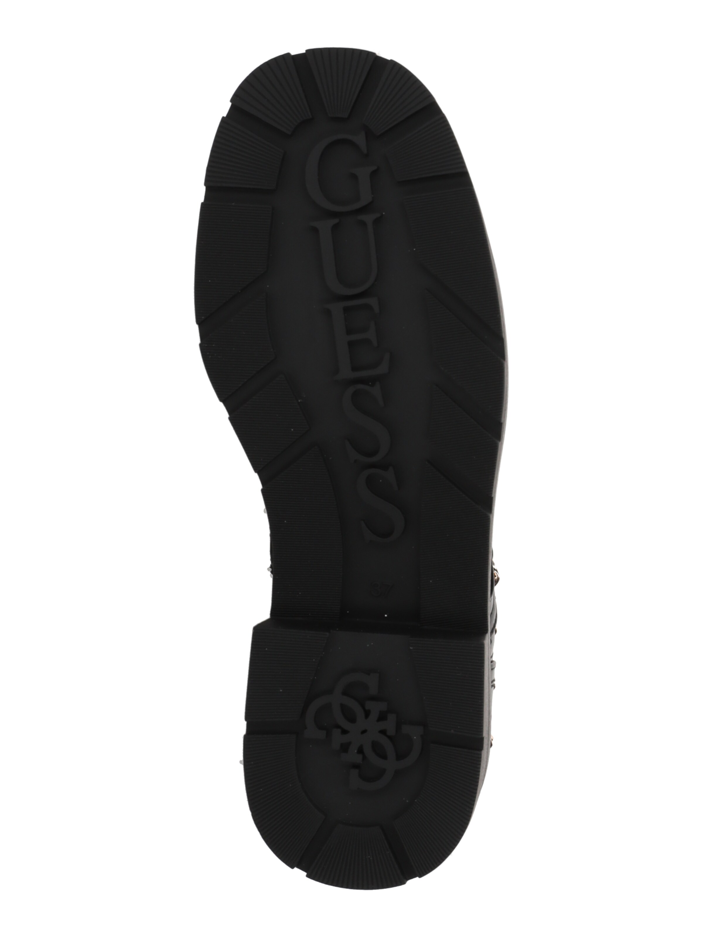 GUESS Schnürstiefelette 'Xenia' in Schwarz