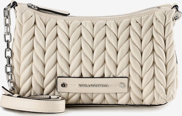 Karl Lagerfeld Schoudertas 'Weave' in Wit: voorkant