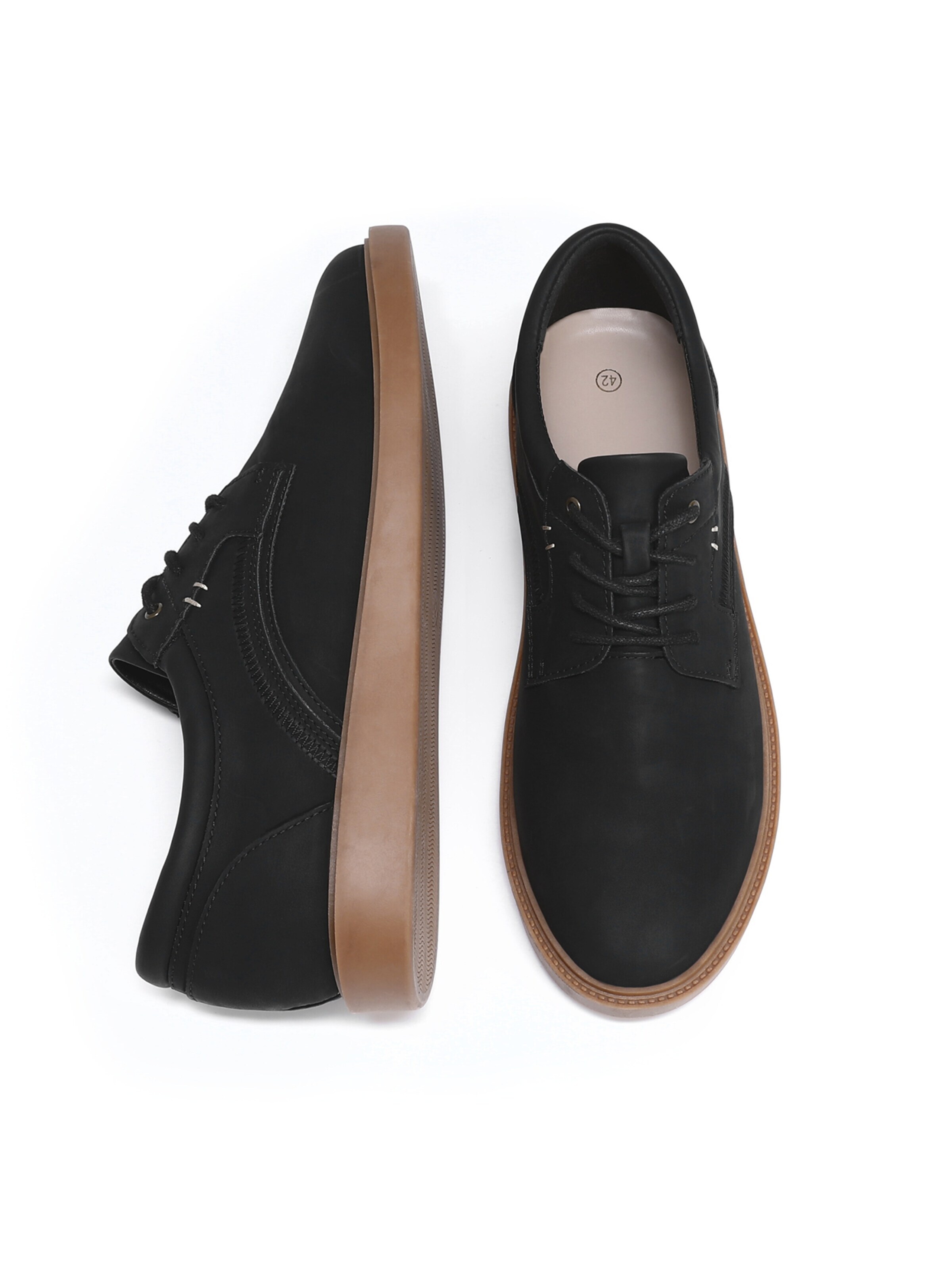 ALLTHEMEN Schnürschuh 'Leicht'‌‌‌‌‌‌‌‌‌‌ in Schwarz