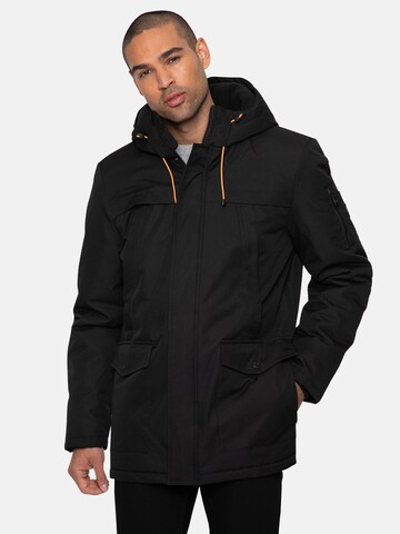 Veste d’hiver 'Prenton' Threadbare en noir : devant