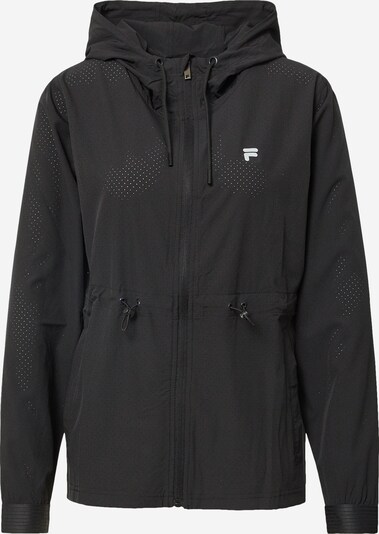 FILA Športna jakna 'RACINE' | črna / bela barva, Prikaz izdelka