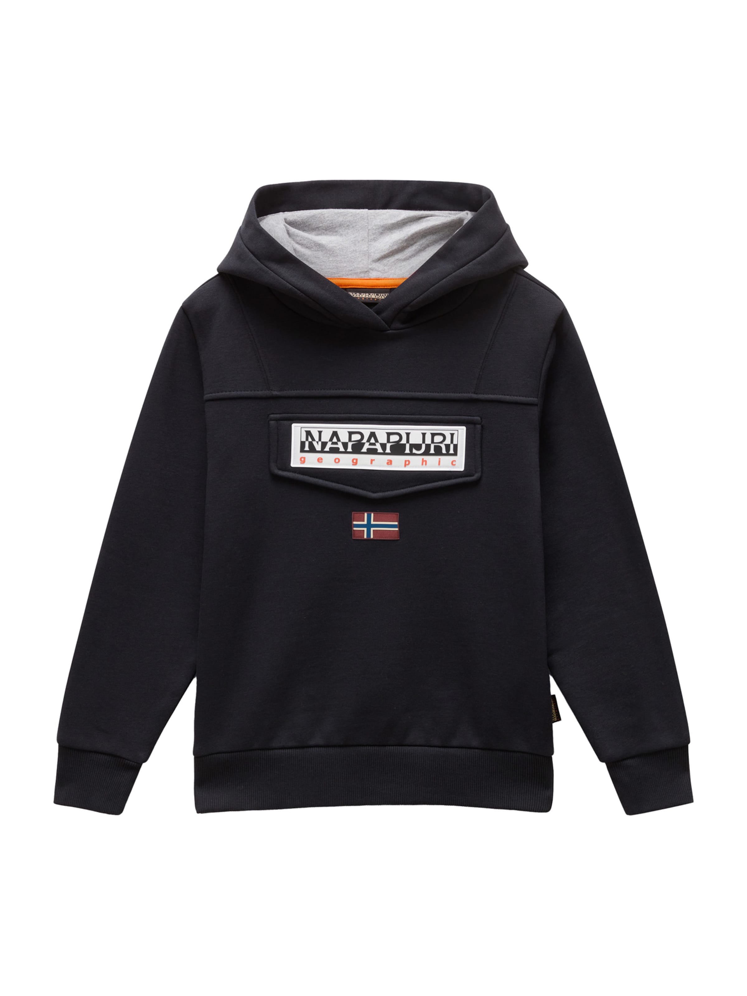 NAPAPIJRI Sweatshirt 'Burgee' i sort: forside