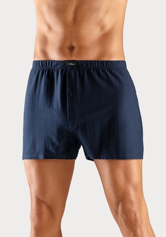 Boxers s.Oliver en bleu : devant