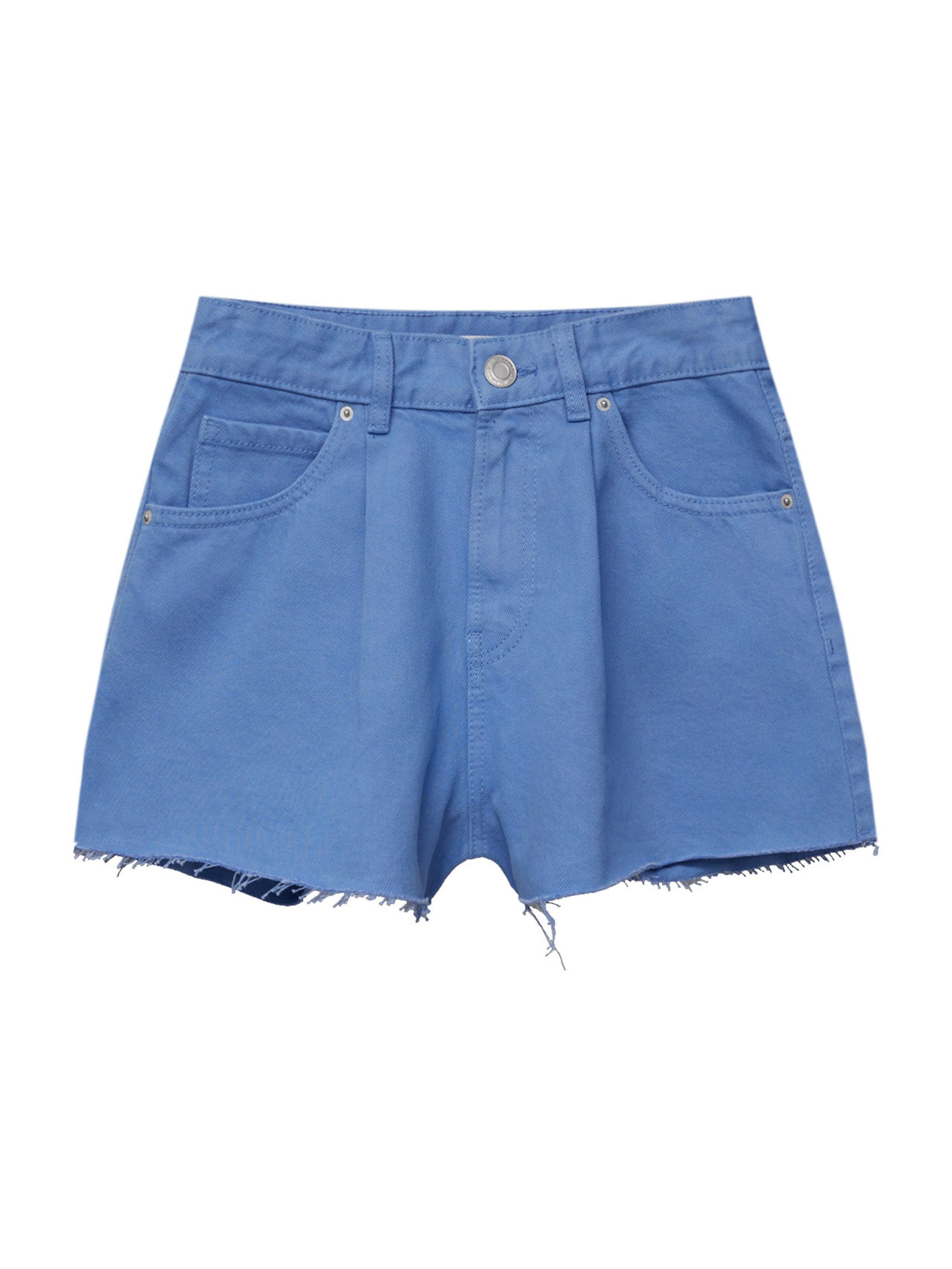 Pull&Bear Loosefit Jeans i blå: framsida