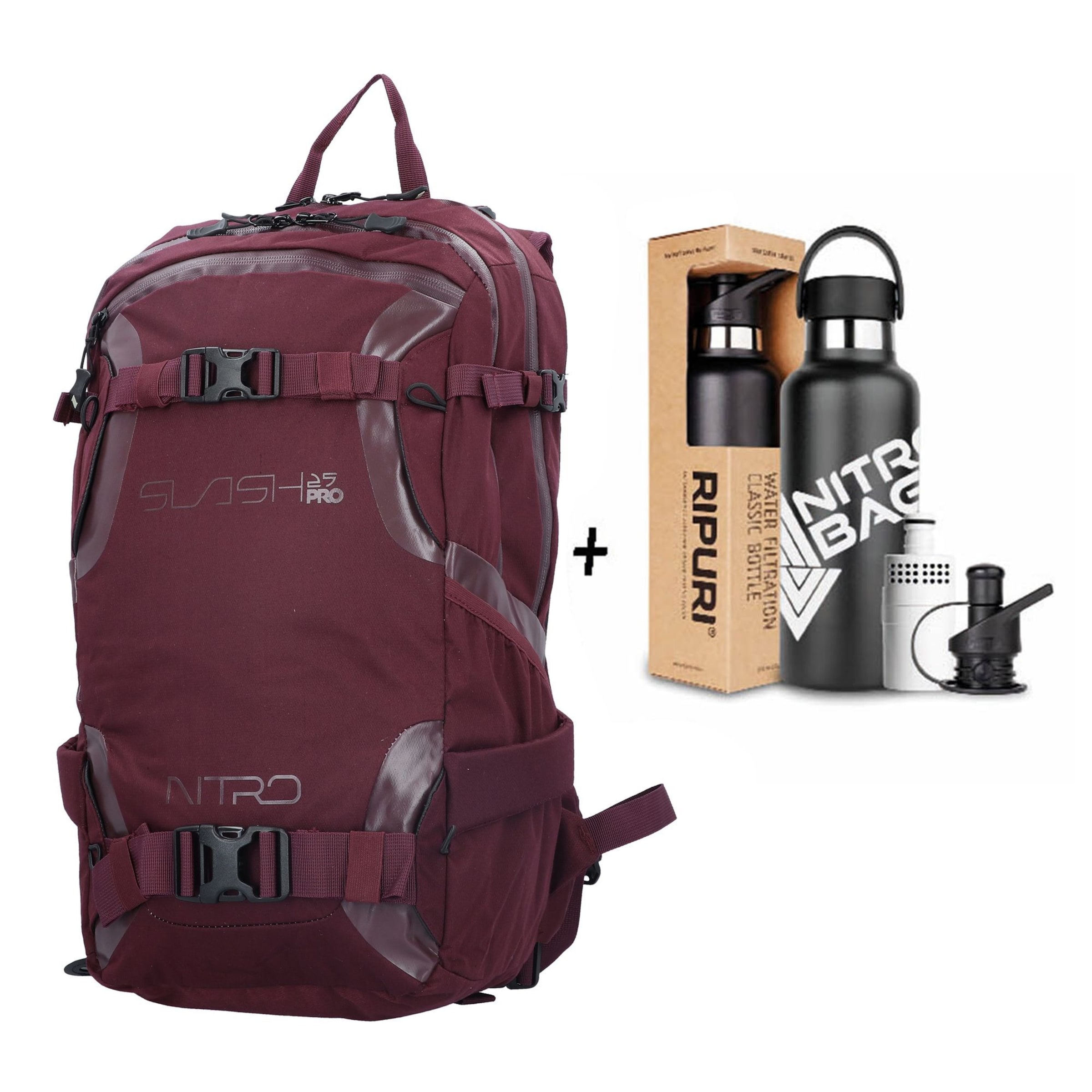 NitroBags Sportrugzak 'X Ripuri ' in Rood: voorkant