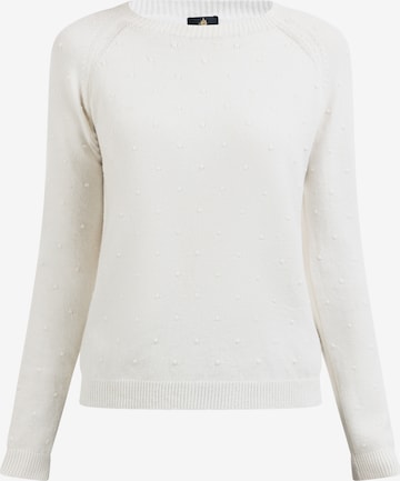 DreiMaster Klassik Sweater 'Markani' in White: front