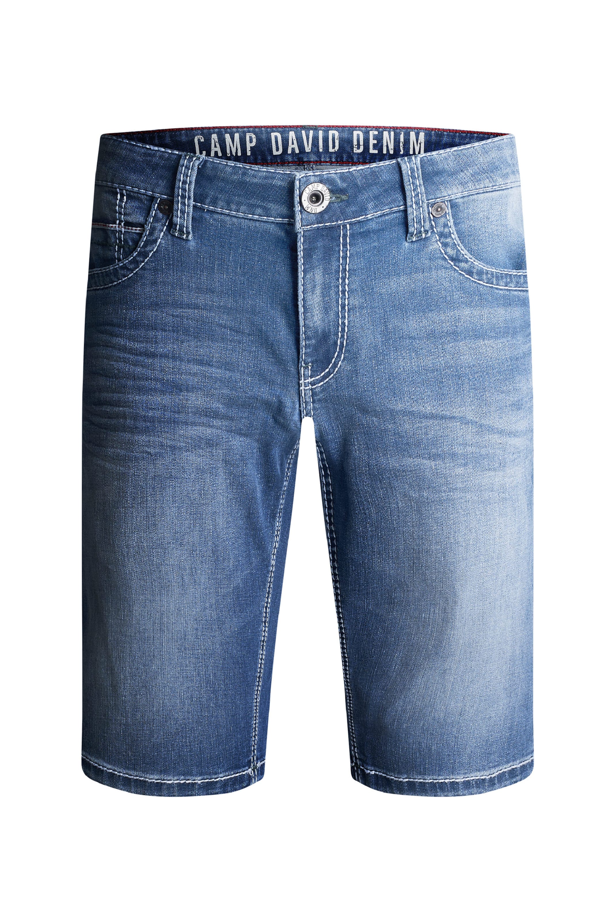 CAMP DAVID Regular Jeans in Blue: front