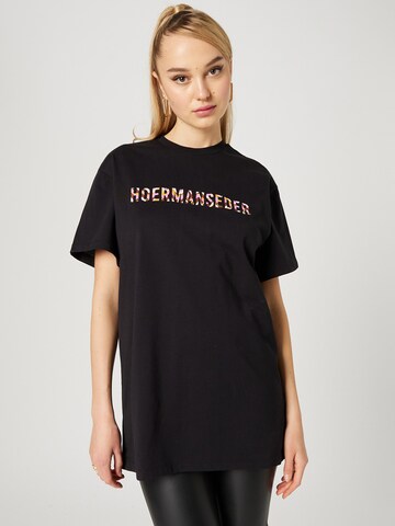 Hoermanseder x About You Shirt 'Suki' in Zwart: voorkant