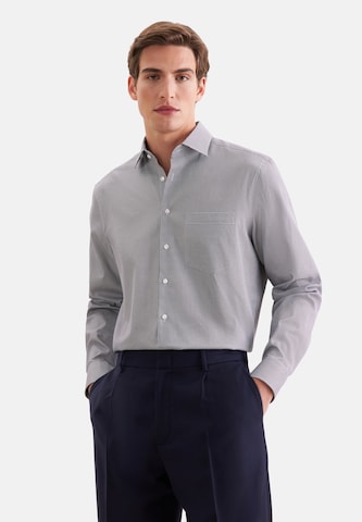 SEIDENSTICKER Comfort fit Overhemd in Bruin: voorkant
