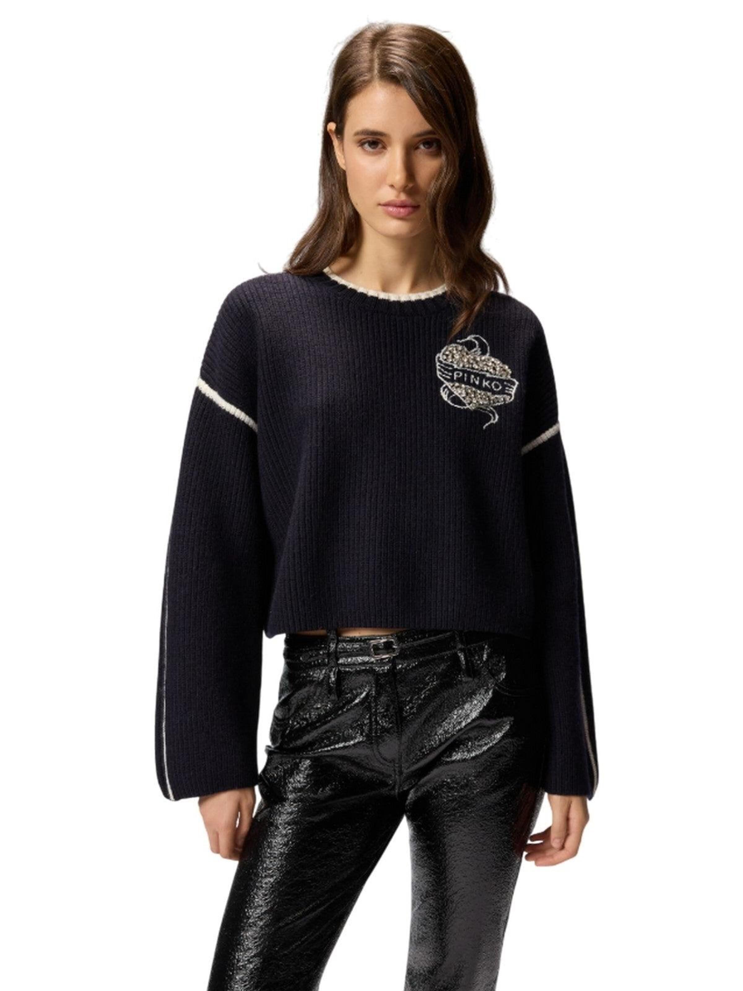 PINKO Sweatshirt in Blue: front