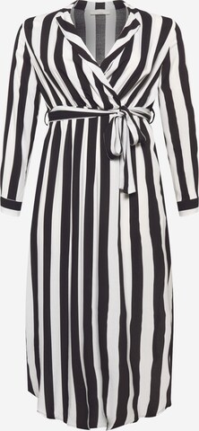 Robe-chemise 'Denise' Guido Maria Kretschmer Curvy en noir : devant