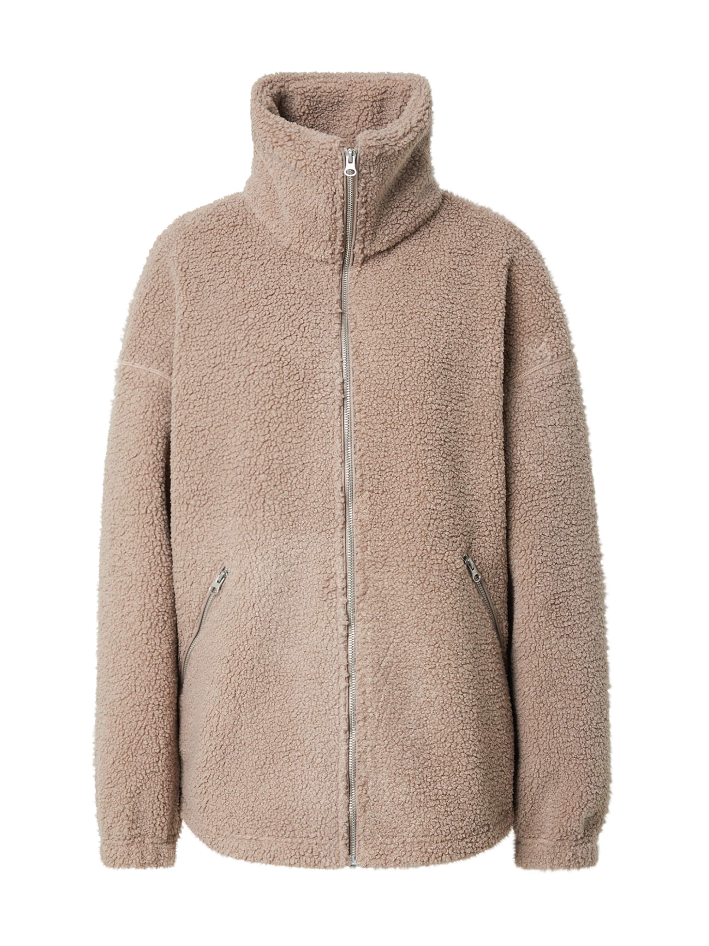 Veste de survêtement 'Pile' Aim'n en marron : devant