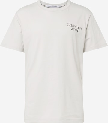 Calvin Klein Jeans Тениска 'Eclipse' в бяло: отпред