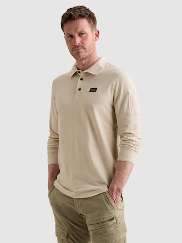 Pull-over 'American Classic polo shirt with long sleeves and flight pocket' PME Legend en beige