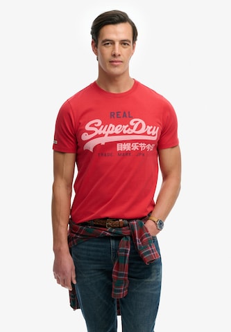 Superdry & Co Футболка 'Vintage Classic' в Красный: спереди