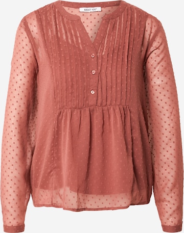 Camicia da donna 'Insa' di ABOUT YOU in rosso: frontale