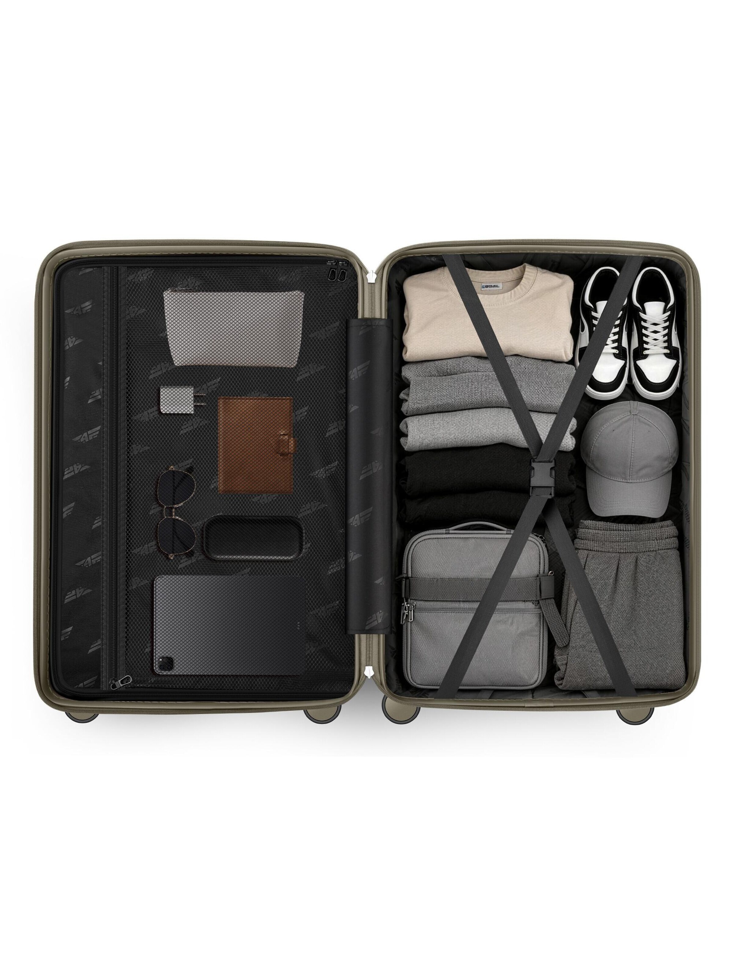 4FLY Suitcase Set in Green