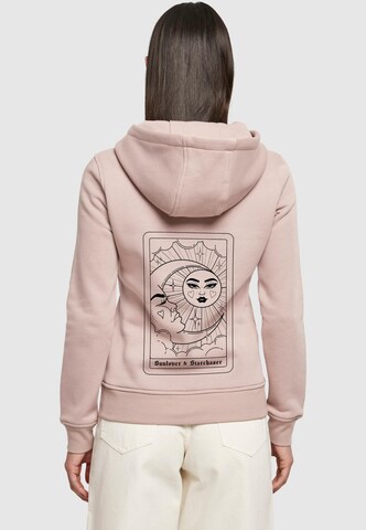 Mister Tee Sweatshirt 'Sunlover Starchaser' in Pink: front