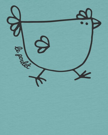 watabout.kids Shirt 'Le poulet - das Huhn' in Blauw