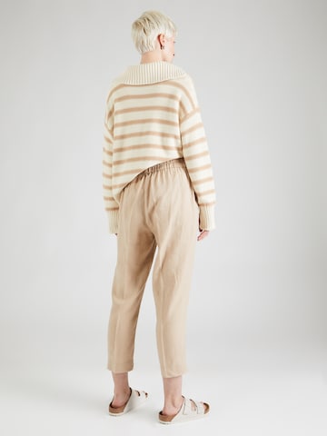 Regular Pantalon à plis Sisley en beige
