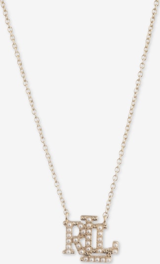 Lauren Ralph Lauren Chaîne en or / blanc perle, Vue avec produit