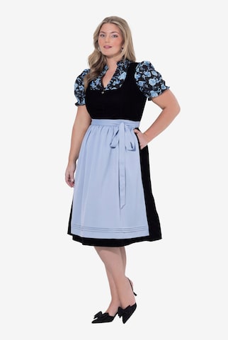 Ulla Popken Dirndl in Schwarz: Vorderseite