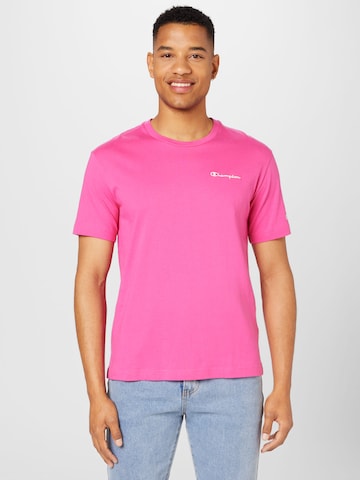 T-Shirt Champion Authentic Athletic Apparel en rose : devant