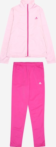 rožinė ADIDAS SPORTSWEAR Treniruočių kostiumas 'Essentials': priekis