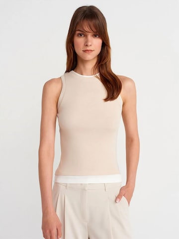 Dilvin Blusen in Beige: Vorderseite