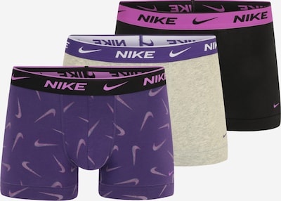 NIKE Sportunterhose in graumeliert / orchidee / dunkellila / schwarz / weiß, Produktansicht