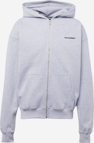 Pegador - Sudadera con cremallera 'COLNE' en gris: frente