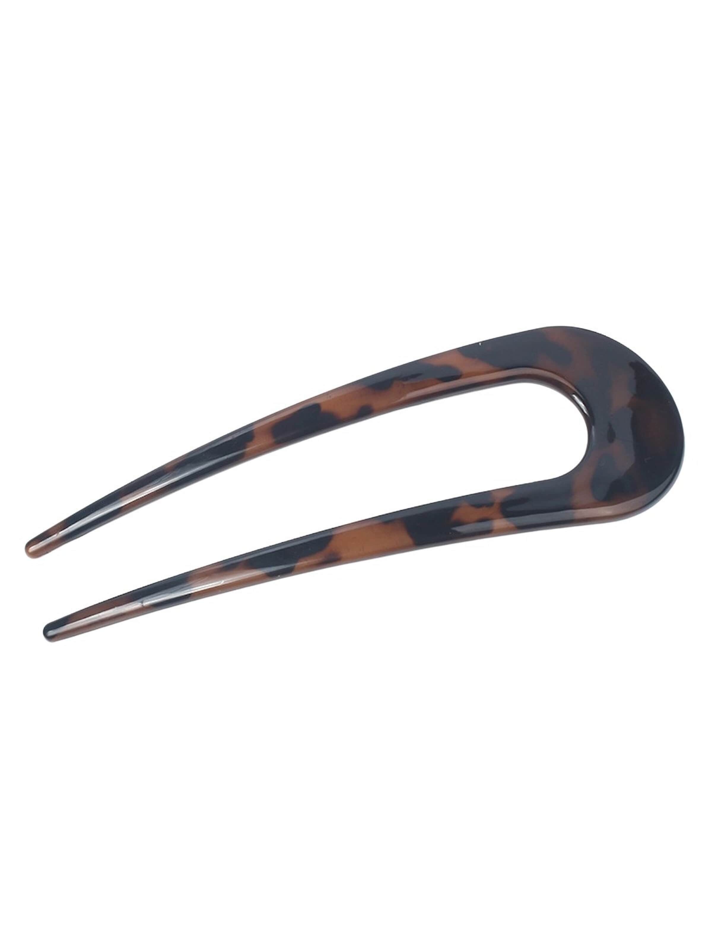 Ornement pour cheveux 'Bohin Hair Pin - Tortoise' soho Hair accesoires en marron : devant