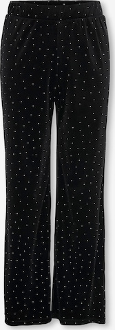 juoda ONLY GIRLS Plačios klešnės Kelnės 'KOGVella': priekis