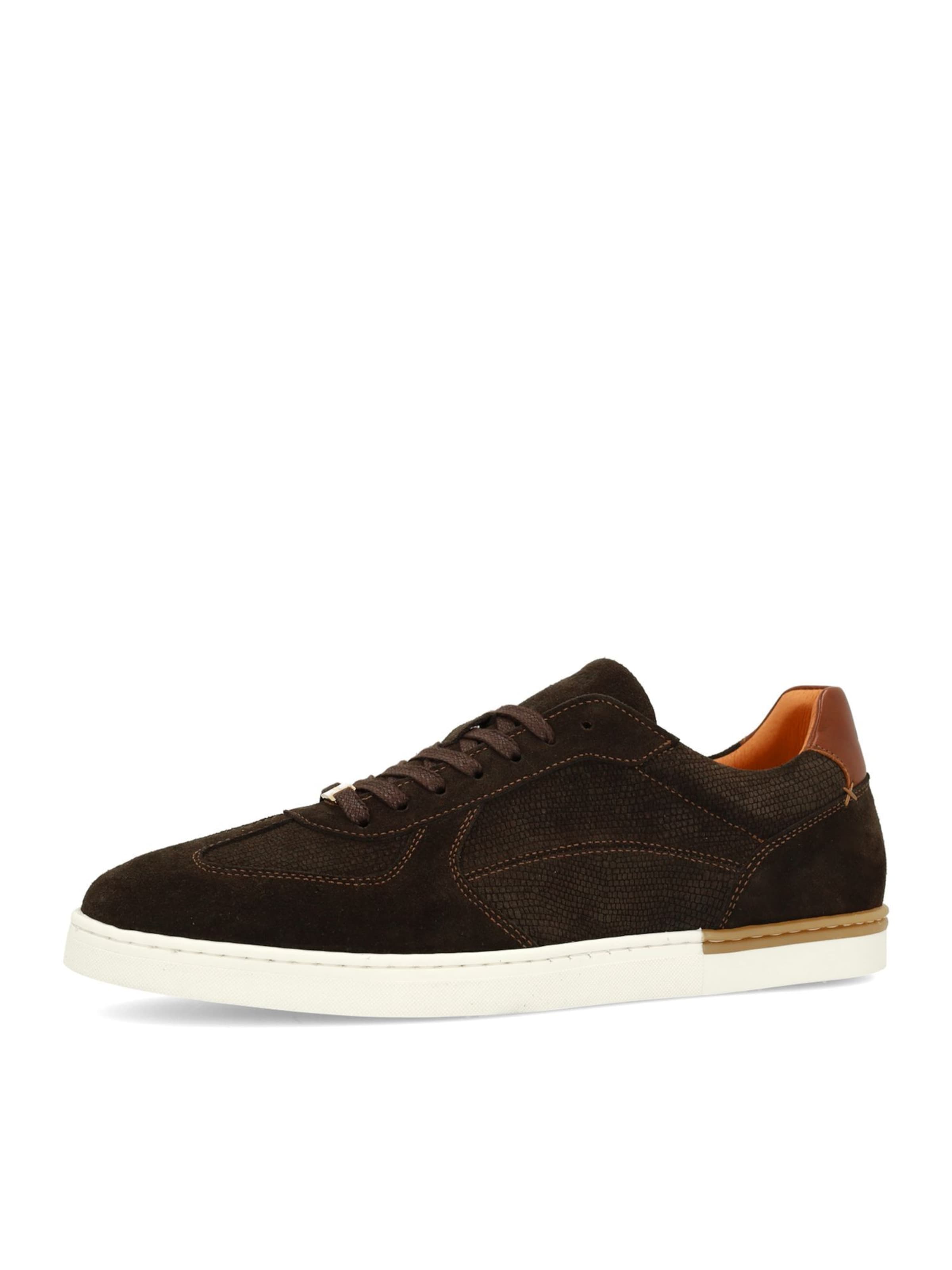 Baskets basses MANFIELD en marron : devant