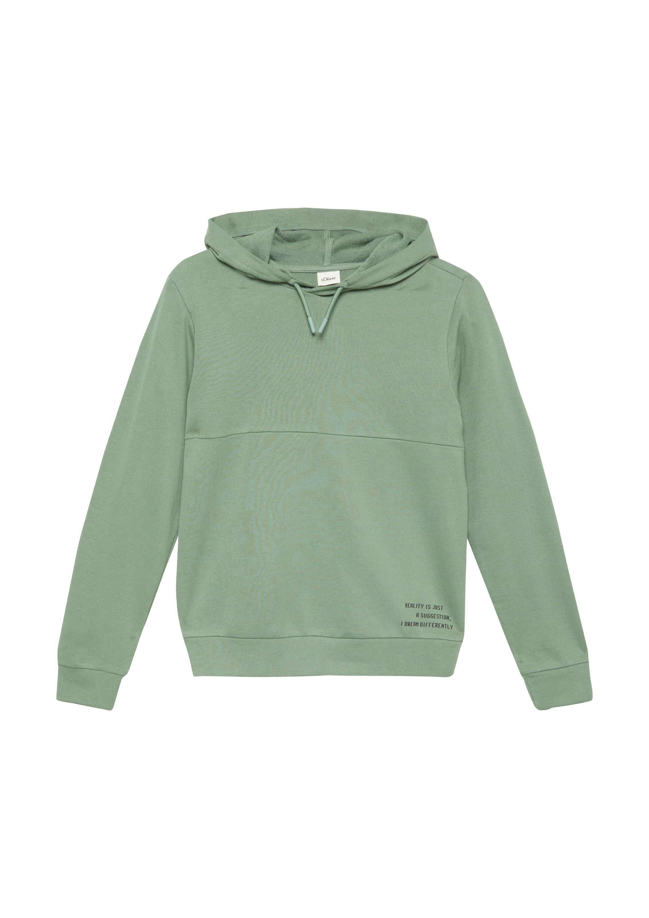 s.Oliver Sweatshirt in Groen: voorkant