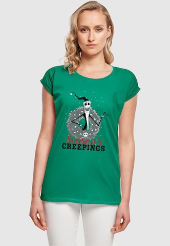 T-shirt 'The Nightmare Before Christmas - Seasons Creepings Wreath' ABSOLUTE CULT en vert : devant