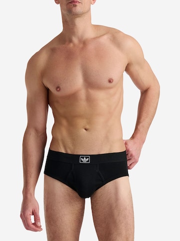 ADIDAS ORIGINALS Slip ' Comfort Cotton Rib ' in Zwart: voorkant