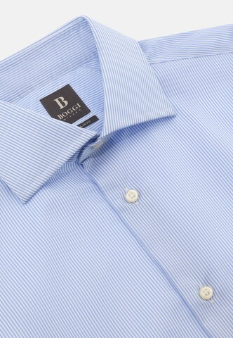 Coupe regular Chemise Boggi Milano en bleu