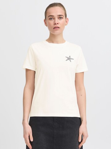 ICHI Shirt 'IHCAMINO' in Wit: voorkant