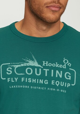 s.Oliver Men Tall Sizes Shirt in Grün