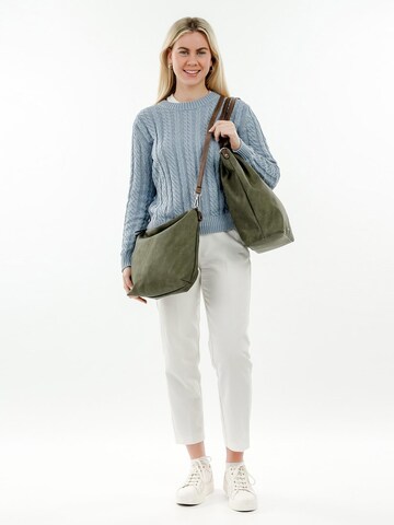 Shopper 'Elke' di Emily & Noah in verde: frontale